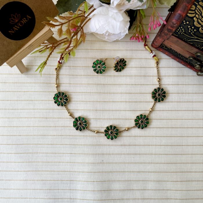 Five Floral Necklace